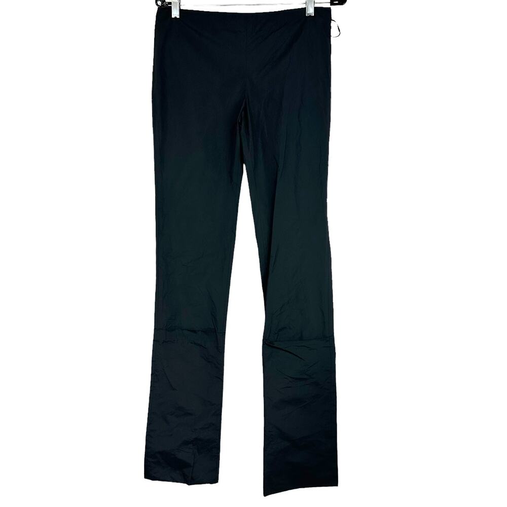 Red Valentino Spa Black Nylon Straight Leg Trouser Pants Size 40 (US Size 10)
